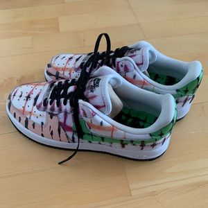 Nike Air Force 1 07 QS Black Tie Dye Women’s 8.5